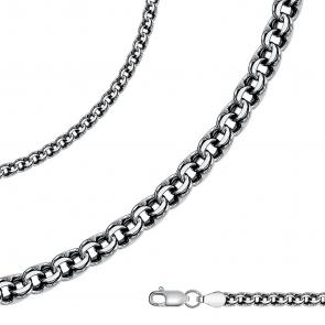 Цепь плетение Бисмарк из черненого серебра Высоковы 585 БГ60-Ч фото
