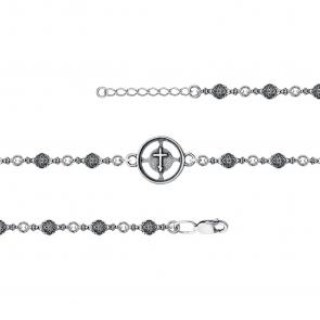 Браслет из черненого серебра Высоковы 585 БФ-4-Ч фото