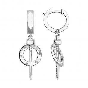 Серьги из белого золота BERGER Бб120287 фото