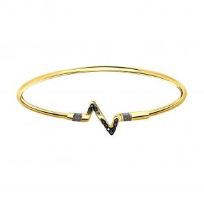 Браслет из лимонного золота BERGER с фианитом Бл070035 фото