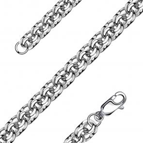 Серебряный браслет плетение Бисмарк NOVIKOV Брод004 фото