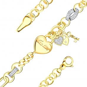 Браслет из лимонного серебра BERGER с фианитом Бс070211л фото