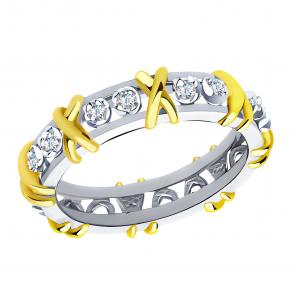 Серебряное кольцо BERGER с фианитом Бс110059 фото