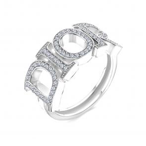 Серебряное кольцо BERGER с фианитом Бс110117 фото