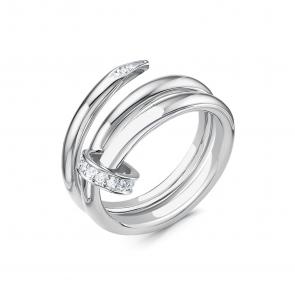 Серебряное кольцо BERGER с фианитом Бс110328 фото