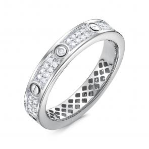 Серебряное кольцо BERGER с фианитом Бс110387 фото