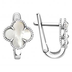 Серебряные серьги BERGER с перламутром Бс120129п фото