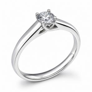 Золотое кольцо RoseGrace с бриллиантом выращенным ВБр-5-7920-103-1К фото