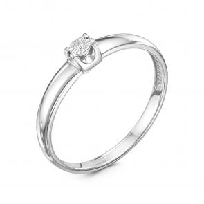 Серебряное кольцо GRIGORIEV с фианитом Г01-01-5422(с) фото