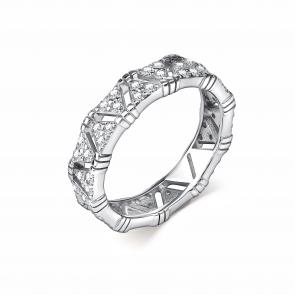 Серебряное кольцо GRIGORIEV с фианитом Г01-10-01013-41-00 фото