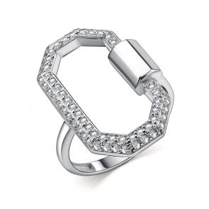 Серебряное кольцо GRIGORIEV с фианитом Г01-10-01018-41-00 фото