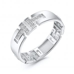 Серебряное кольцо GRIGORIEV с фианитом Г01-10-0534-41-00 фото