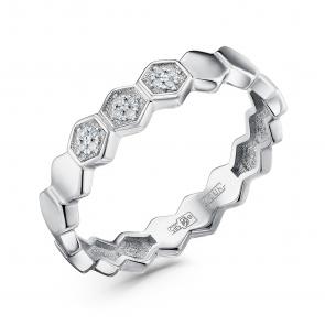 Серебряное кольцо GRIGORIEV с фианитом Г01-10-0559-41-00 фото