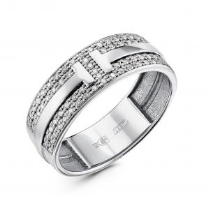Серебряное кольцо GRIGORIEV с фианитом Г01-10-0583-41-00 фото