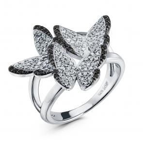 Серебряное кольцо GRIGORIEV с фианитом Г01-10-0641-43-00 фото