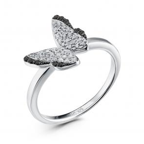 Серебряное кольцо GRIGORIEV с фианитом Г01-10-0642-43-00 фото