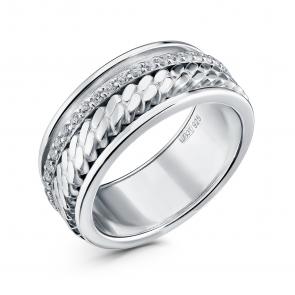 Серебряное кольцо GRIGORIEV с фианитом Г01-10-0650-41-00 фото