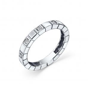 Серебряное кольцо GRIGORIEV с фианитом Г01-10-0668-41-00 фото