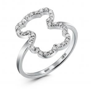 Серебряное кольцо GRIGORIEV с фианитом Г01-10-0758-41-00 фото