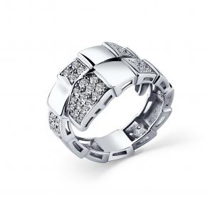 Серебряное кольцо GRIGORIEV с фианитом Г01-10-0762-41-00-1 фото