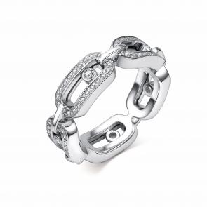 Серебряное кольцо GRIGORIEV с фианитом Г01-10-0899-41-00 фото