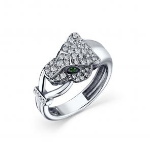 Серебряное кольцо GRIGORIEV с фианитом Г01-10-0928-48-00 фото