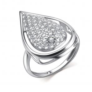 Серебряное кольцо GRIGORIEV с фианитом Г01-10-0939-41-00-2 фото