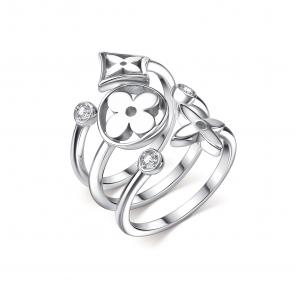 Серебряное кольцо GRIGORIEV с фианитом Г01-10-0963-41-00 фото