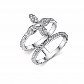 Серебряное кольцо GRIGORIEV с фианитом Г01-10-0964-41-00 фото