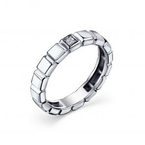 Серебряное кольцо GRIGORIEV с фианитом Г01-10-0967-41-00 фото