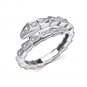 Серебряное кольцо GRIGORIEV с фианитом Г01-10-0974-41-00-2 фото