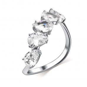 Серебряное кольцо GRIGORIEV с фианитом Г01-10-0990-41-00 фото