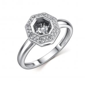 Серебряное кольцо GRIGORIEV с фианитом Г01-10-51062-41-00 фото