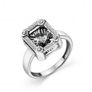 Серебряное кольцо GRIGORIEV с фианитом Г01-10-51083-41-00 фото