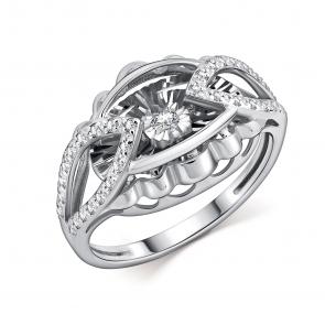 Серебряное кольцо GRIGORIEV с фианитом Г01-10-51135-41-00-1 фото