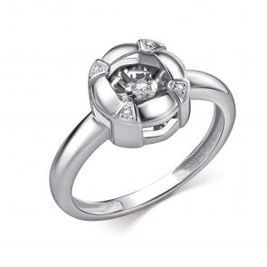 Серебряное кольцо GRIGORIEV с фианитом Г01-10-51193-41-00 фото