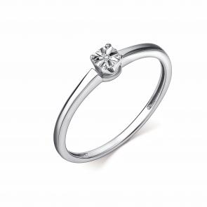 Серебряное кольцо GRIGORIEV с бриллиантом Г01-10-5785-21-00-1 фото