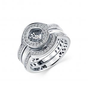 Серебряное кольцо GRIGORIEV с фианитом Г01-10-5846-41-00-1 фото