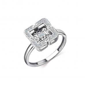 Серебряное кольцо GRIGORIEV с фианитом Г01-10-5889-41-00 фото