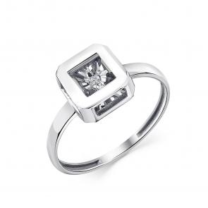 Серебряное кольцо GRIGORIEV с фианитом Г01-10-5914-41-00 фото