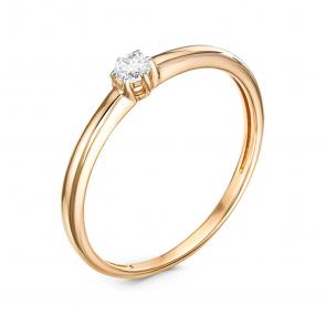 Золотое кольцо GRIGORIEV с бриллиантом Г01-11-0020 фото