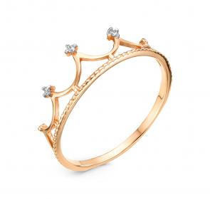 Золотое кольцо GRIGORIEV с бриллиантом Г01-11-0036 фото