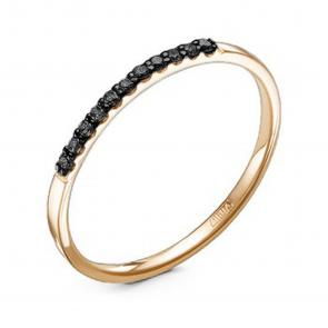 Золотое кольцо GRIGORIEV с чёрным бриллиантом Г01-11-0416-12-00 фото