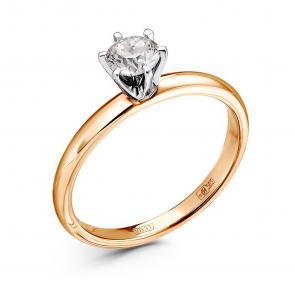 Золотое кольцо GRIGORIEV с бриллиантом Г01-11-0540-11-00 фото