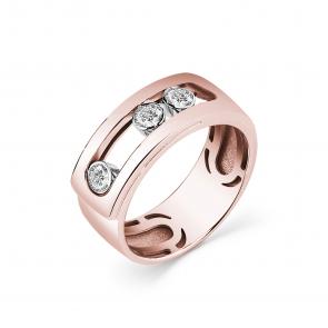 Золотое кольцо GRIGORIEV с бриллиантом Г01-11-0827-11-00 фото