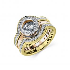 Золотое кольцо GRIGORIEV с бриллиантом Г01-11-5846-31-00-7 фото