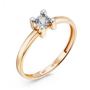 Золотое кольцо GRIGORIEV с бриллиантом Г01-11-6768-11-00-22 фото