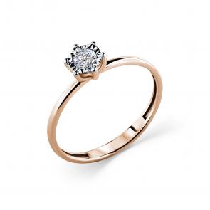 Золотое кольцо GRIGORIEV с бриллиантом Г01-11-6771-11-00-25 фото