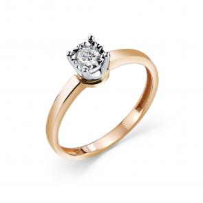 Золотое кольцо GRIGORIEV с бриллиантом Г01-11-6785-11-00-25 фото