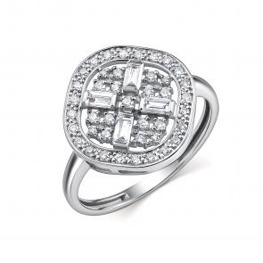 Кольцо из белого золота GRIGORIEV с бриллиантом Г01-12-01052-11-00 фото